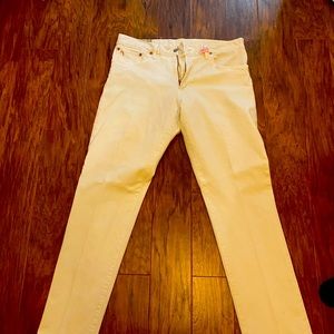 Mens Ralph Lauren white denim pants - dry cleaned - lightly used